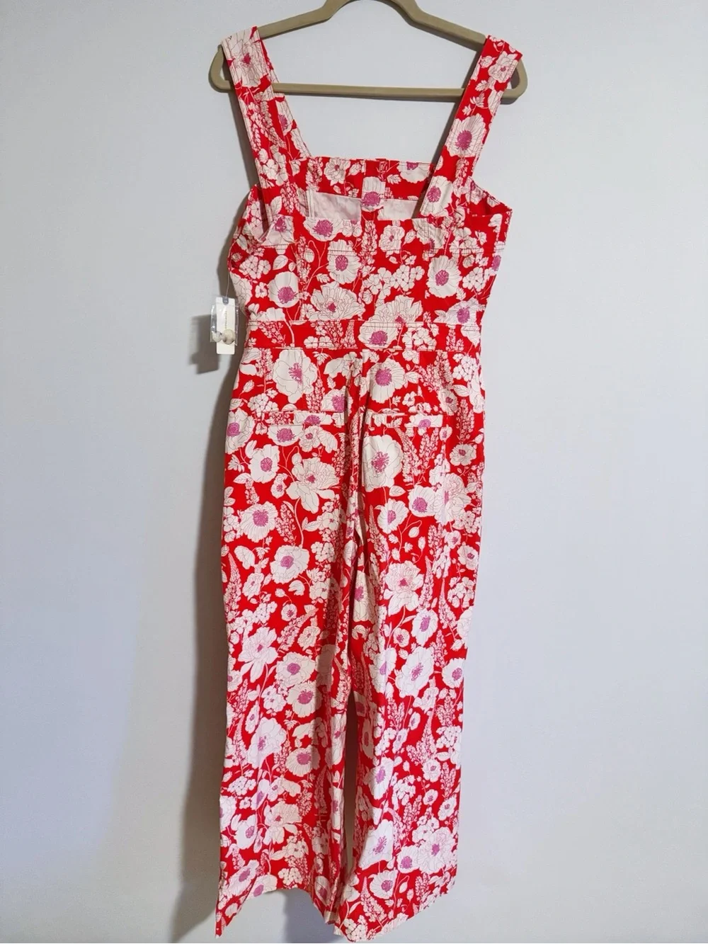 Maeve by Anthropologie - The Colette Red Floral Jumpsuit - Picture 7 of 8